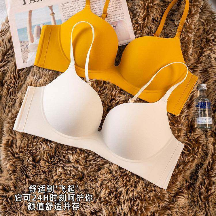 内衣女小胸聚拢防下垂显大平胸专用不空杯无钢圈无痕文胸罩