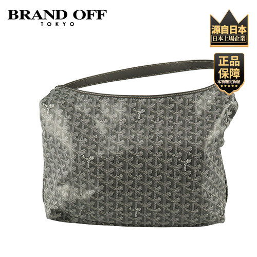 「9.0新」GOYARD(高雅德) 灰色涂层帆布单肩包