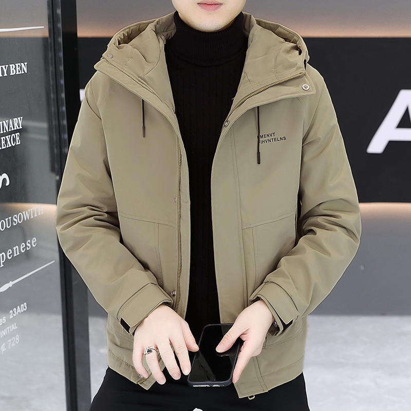 高端男士休闲连帽夹克2025秋冬季