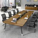 会议桌长桌简约现代办公室桌椅组合大小型洽谈条桌长方形办公家具