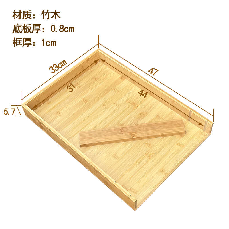 牌盒装麻将牌盒子棋牌室家用酒店收纳牌盒托盘储物盒竹木盒铲撮