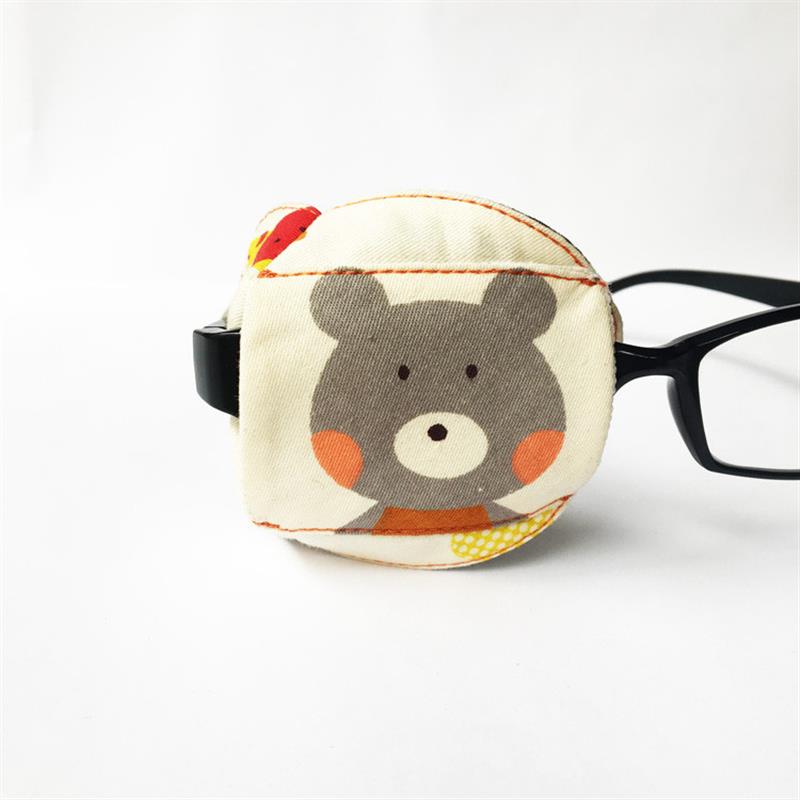 【行业热销】橙衣熊弱视眼罩单眼矫正儿童全遮盖卡通 手工纯棉轻