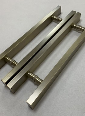 玻璃门大拉手不锈钢加厚门把手木门扶手大门拉手古铜黑色祥云简约