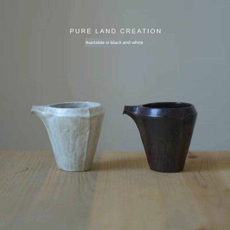 手作公道杯日式粗陶茶具套装分茶器均杯创意陶瓷三角古风分酒器,餐饮具,公道杯,淘宝优惠券,粉丝福利购,淘宝优惠卷