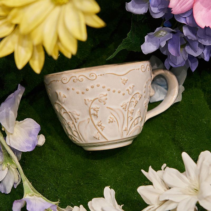大英博物馆铃兰覆古立体浮雕马克杯子咖啡杯实用男生生日礼物女生