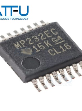 MAX3232ECDBR 丝印MP232EC SSOP-16 RS232线路驱动器芯片全新原装