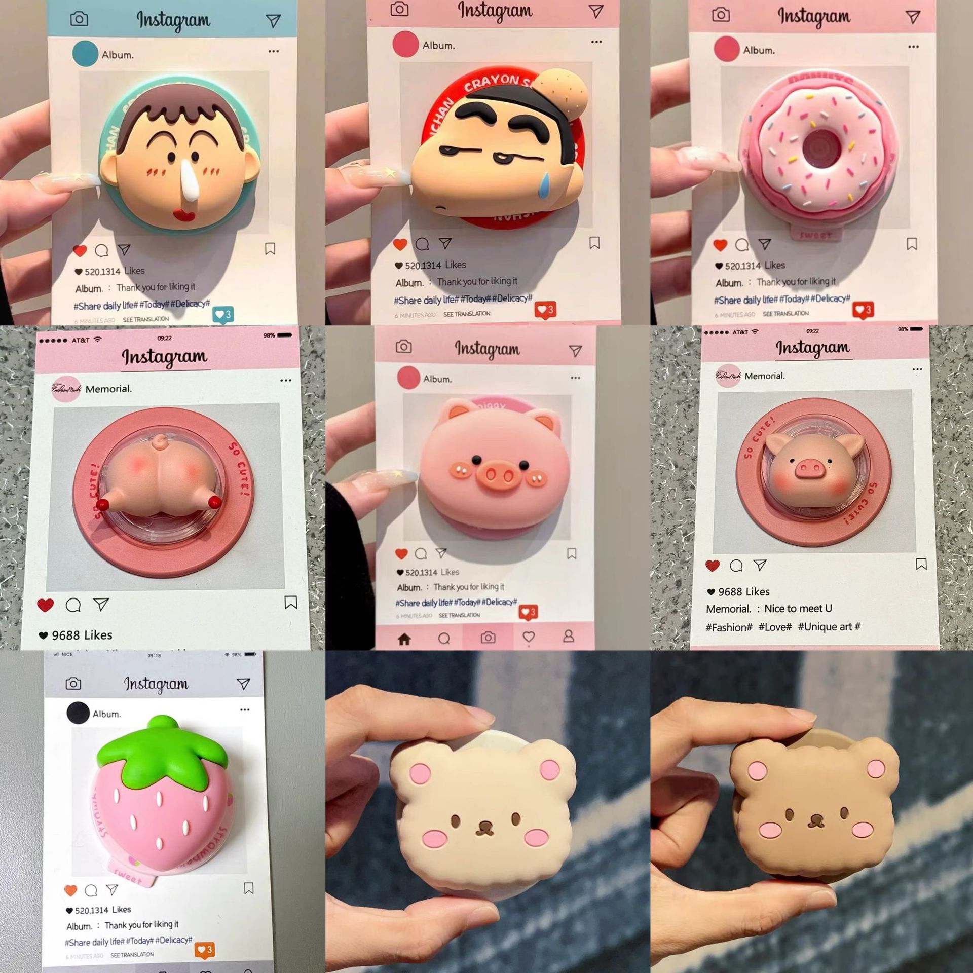 立体硅胶小新熊适用MagSa