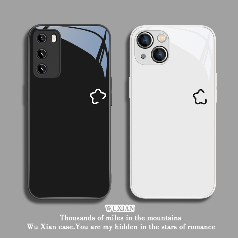 适用小米13pro手机保护壳红米k70新款opporeno10/9/14/15vivox100/x90/x200情侣note12/11高级感k60/s17玻璃i