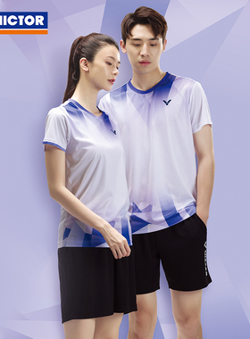 VICTOR/威克多胜利羽毛球服TR-50024男女款针织运动套装