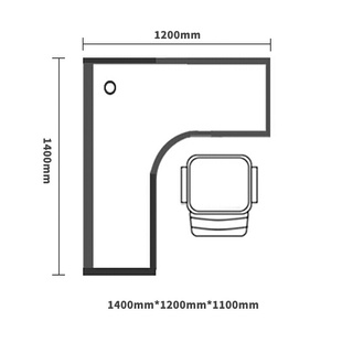 美特办公屏风办公桌简约现代职员桌员工桌员工工作位电脑桌卡 苏