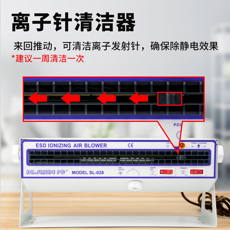 除静电离子风机工业静电消除器卧式悬挂式去静电风扇施莱德SL-028
