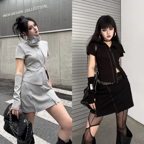 Blackgirl不规则设计感套装显瘦
