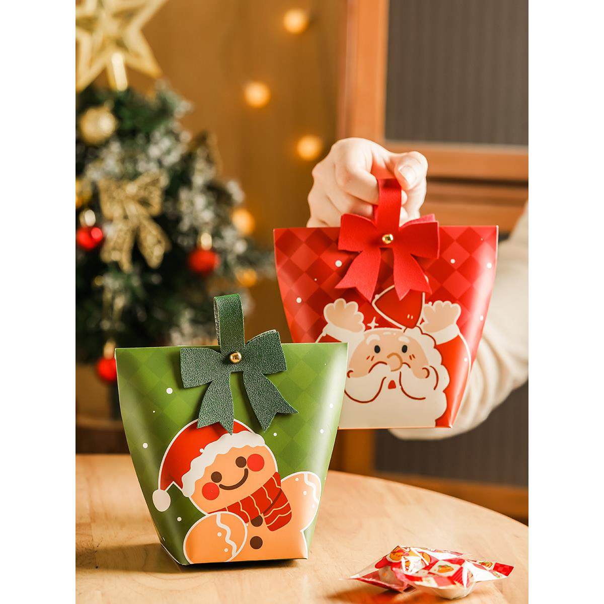 圣诞节礼品袋礼物包装礼盒纸袋子小手提苹果平安夜糖果儿童创意盒,节庆用品/礼品,圣诞礼品,淘宝优惠券,粉丝福利购,淘宝优惠卷