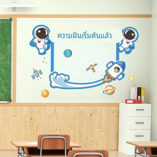 梦想起航照片墙教室装饰墙贴幼儿园墙面贴纸环创小学光荣榜文化墙