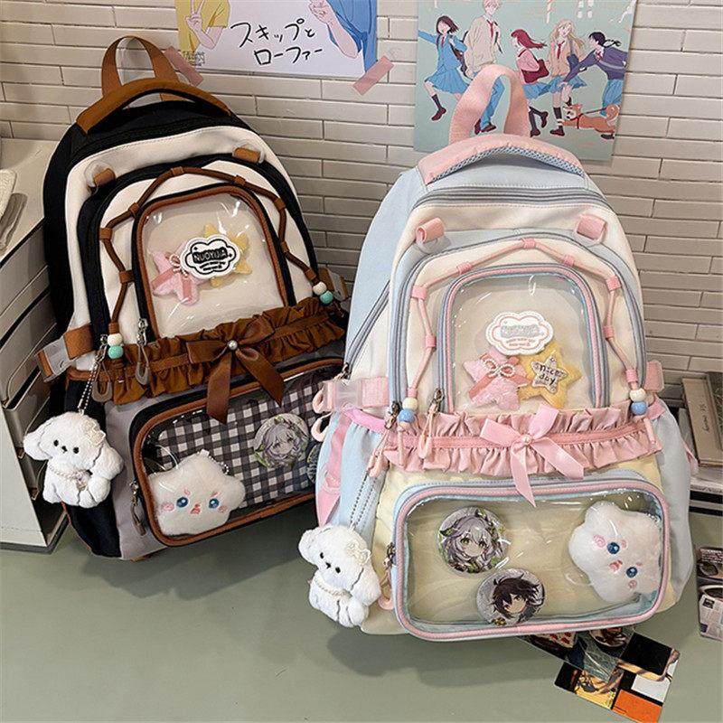 小学生书包女3-6年级儿童可爱蝴蝶结痛包女孩轻便减负护脊大揹包,箱包皮具/热销女包/男包,双肩背包,淘宝优惠券,粉丝福利购,淘宝优惠卷