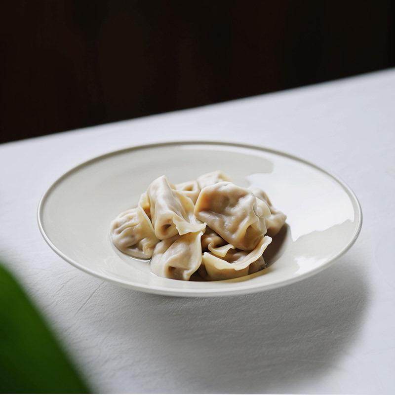 飞碟盘陶瓷平盘餐具早餐盘一人食水果餐盘草木灰纯色沙拉菜盘家用,餐饮具,盘,淘宝优惠券,粉丝福利购,淘宝优惠卷