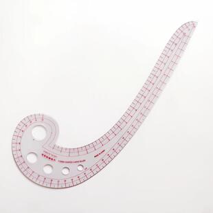 3231逗号型曲线尺服装缝纫裁剪打版工具设计制版弧形软尺放码尺子