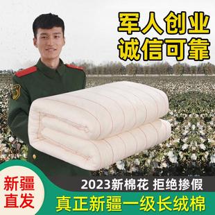 新疆棉被暖气房双人被子铺床 一级6斤 铺底网套褥子垫被芯春秋