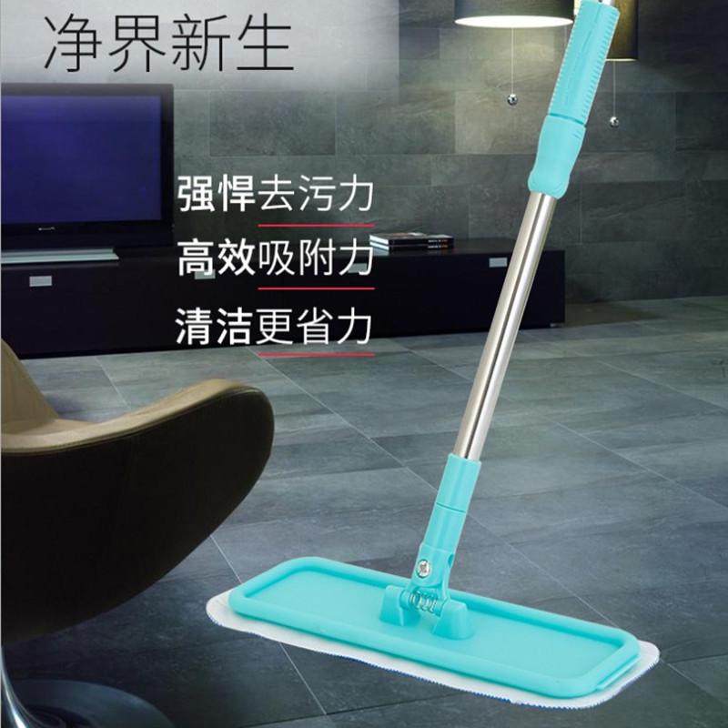 粘贴式平板拖把家用尘推拖瓷砖木地板拖把粘扣式平拖地拖打蜡拖把,家庭/个人清洁工具,平板拖把,淘宝优惠券,粉丝福利购,淘宝优惠卷