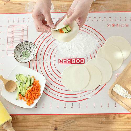 杜博尔食品级硅胶揉面垫和面板不粘案板大号家用加厚和面垫擀面垫