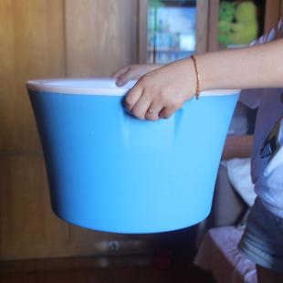 泡脚桶保温家用双人过小腿塑料冬季洗脚盆加厚恒温不插电足浴神器