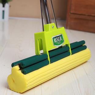 格易美海绵拖把家用大号擦地吸水拖布免手洗挤水胶棉拖把头一拖净
