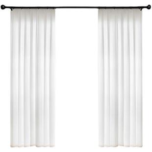 0wyv窗帘自建房超高加高白纱帘落地百叶纱简约竖现代别墅客厅成品