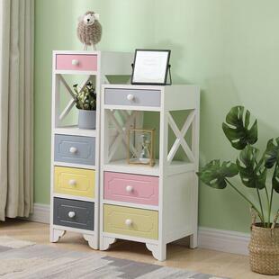 长20厘米床头柜实木夹缝收纳柜抽屉式窄柜30cm宽小型桌子客厅斗柜