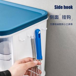 厨房碗筷收纳盒放碗沥水收纳架家用多层碗柜带盖置物架碗架收纳柜