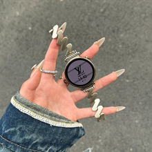 蛮舟适用华为GT4智能手表带watch3波浪纹不锈钢gt3/2/1金属简约女防过敏荣耀magic2pro保时捷高级感41mm高奢