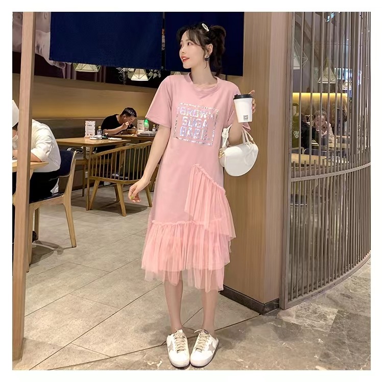 2025流行夏天chic温柔小个子仙女裙网纱连衣裙学生长款超仙裙子女