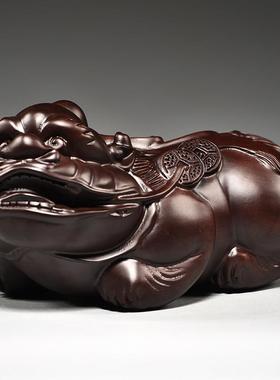 乌木雕花皮绣饰品，一副家居客厅入口店装修开业的新型家居礼品工