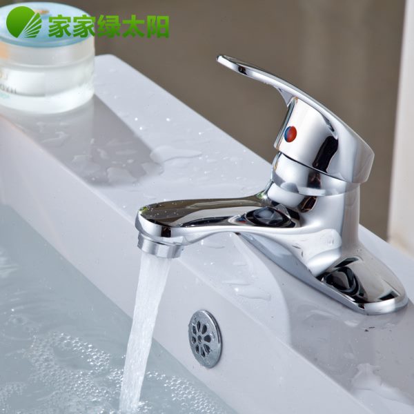 水龙头冷热全铜面盆双孔冷暖三孔台盆家用卫生间洗手洗脸盆水龙头