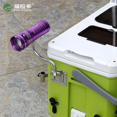 加厚不锈钢钓箱配件插片灯架钓箱伞架可折叠钓箱靠背钓鱼箱三件套