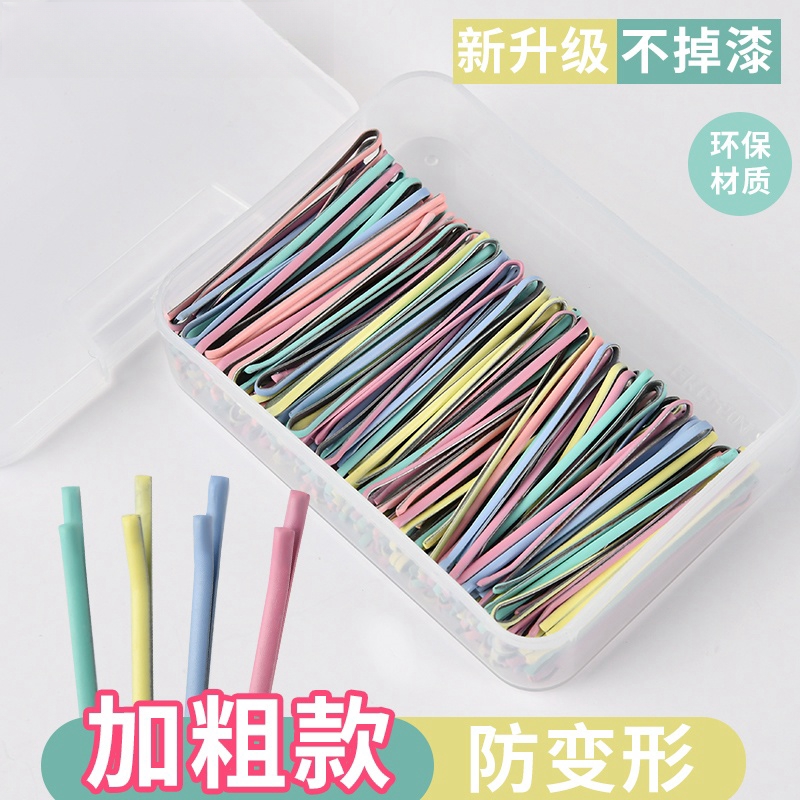 发夹卡子头饰泫雅彩色一字夹短发发卡女侧边NP刘海前额边夹夹子发