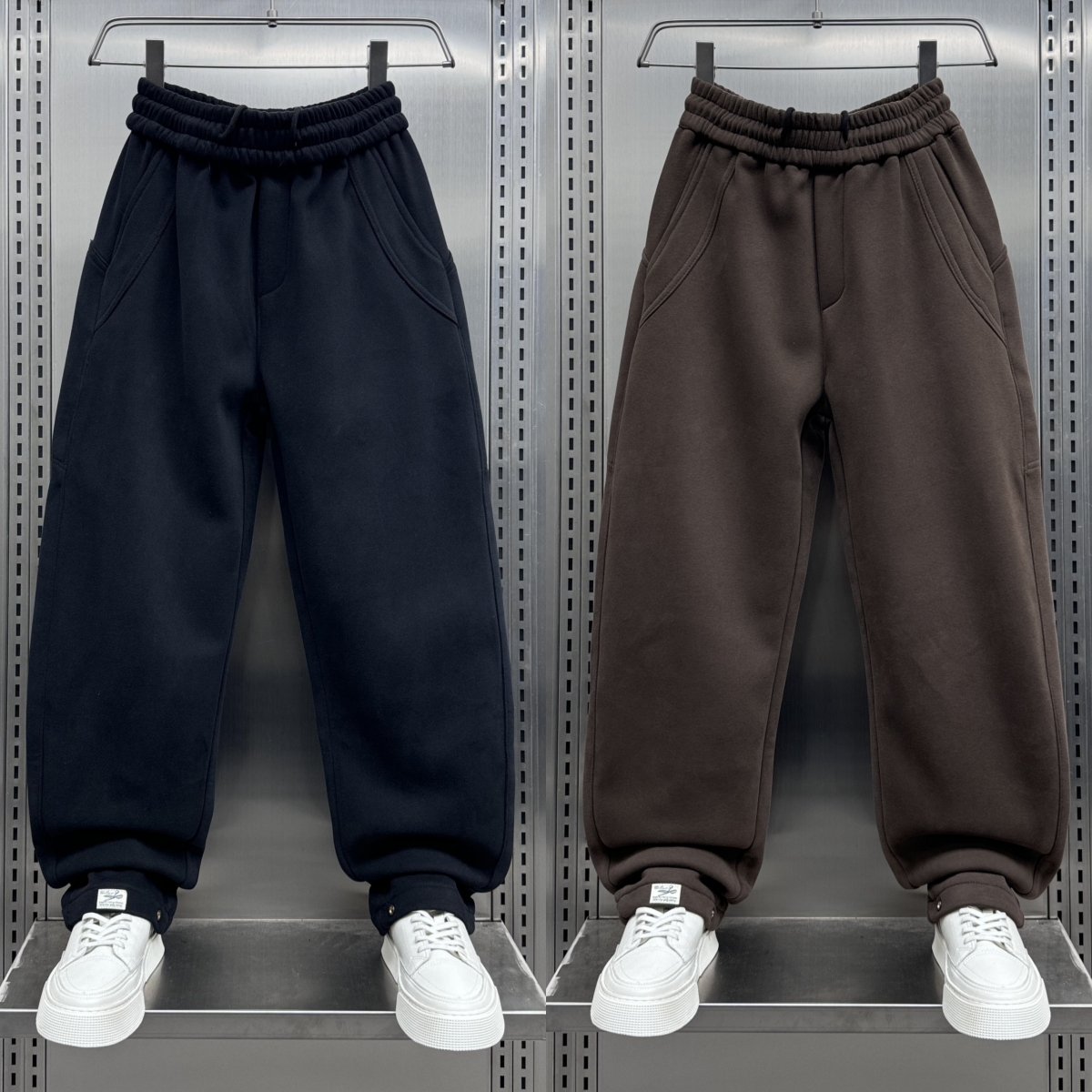 秋冬款加绒加厚休闲裤男士潮牌