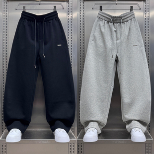 韩版 潮牌轻奢宽松休闲裤 男士 卫裤 百搭直筒裤 新款 痞帅时尚 2025秋季