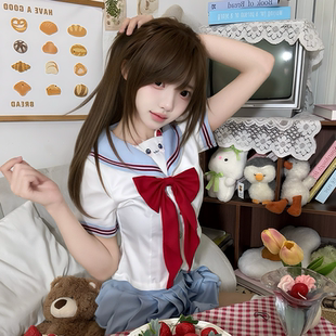 十一封信【果酱汪】原创JK水手服女短袖萌软甜妹可爱套装正版制服