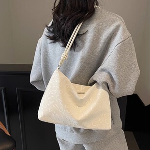 2025春夏新款时尚百搭单肩包女大容量手提托特包高级感通勤斜挎包