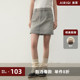 AIRIQI奥莱女装 韩系辣妹百搭显瘦牛仔半身裙AI51BQ018 时尚