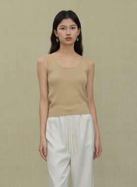 AIRIQI奥莱女装针织背心透气舒适百搭气质吊带上衣BZ42BX137