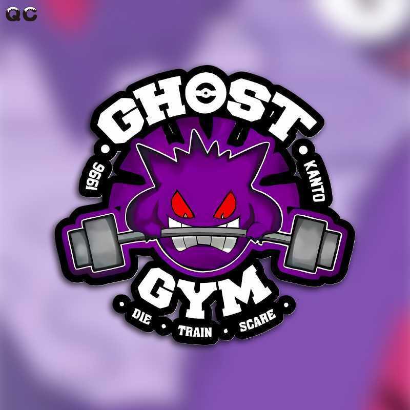 个性卡通健身紫精灵趣味防水车贴创意汽车摩托电动车油箱盖车窗贴