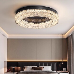 意式 极简轻奢高级感卧室吸顶灯现代简约高端设计师树脂主卧房间灯