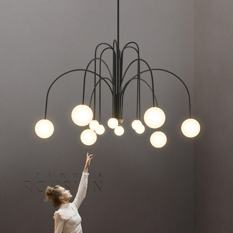 丹麦设计师吊灯北欧后现代极简网红轻奢客厅卧室展厅民宿玻璃艺术,家装灯饰光源,餐厅吊灯,淘宝优惠券,粉丝福利购,淘宝优惠卷