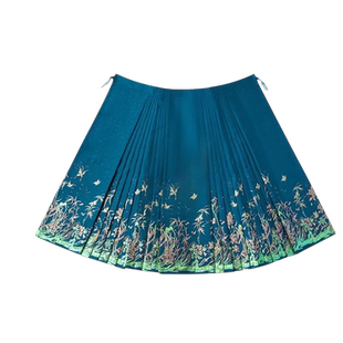 无衣饮羽【竹影】螺钿烧箔中国风马面裙汉服女织金妆花2025年新款