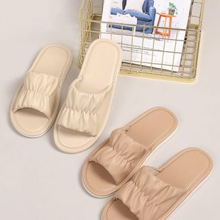 男 脚四季 皮质防滑软底女士地板家用不夏季 室内家居臭皮拖鞋 凉拖鞋