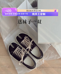 tabi分趾鞋男女潮流时尚猪蹄羊蹄马蹄鞋低帮帆布鞋m6ma吉拉分趾鞋