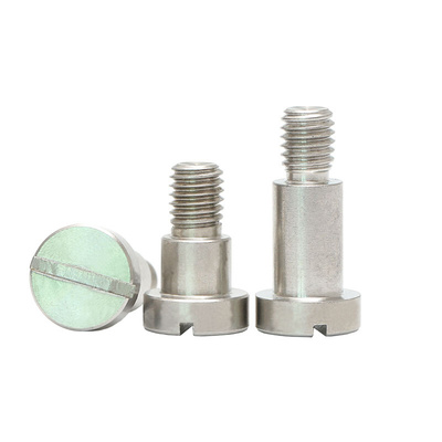 。GB830不锈钢台阶螺栓一字槽塞打轴肩轴套螺钉等高定线位M3M4M5M