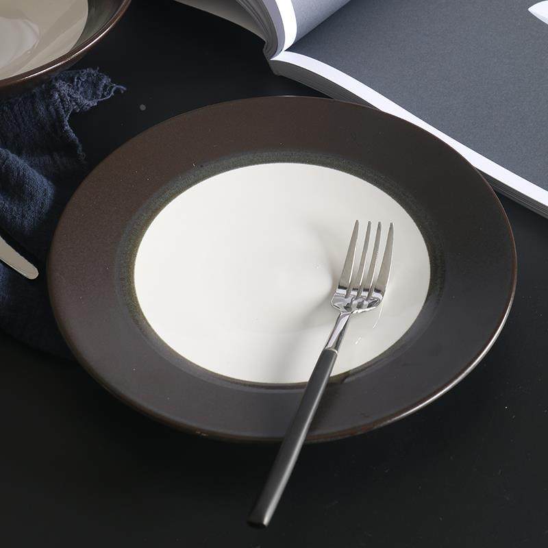 【美国订单】黑色磨砂创意陶瓷盘子 LZ外贸中式菜盘 8寸家用菜盘,办公设备/耗材/相关服务,其它,淘宝优惠券,粉丝福利购,淘宝优惠卷