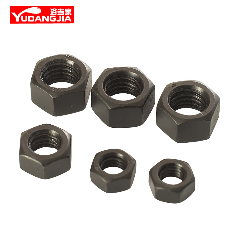 。4.8/8.8/10.9/12.9级高强度发黑六角螺母螺帽M2M3M4M5M6M8M10M1